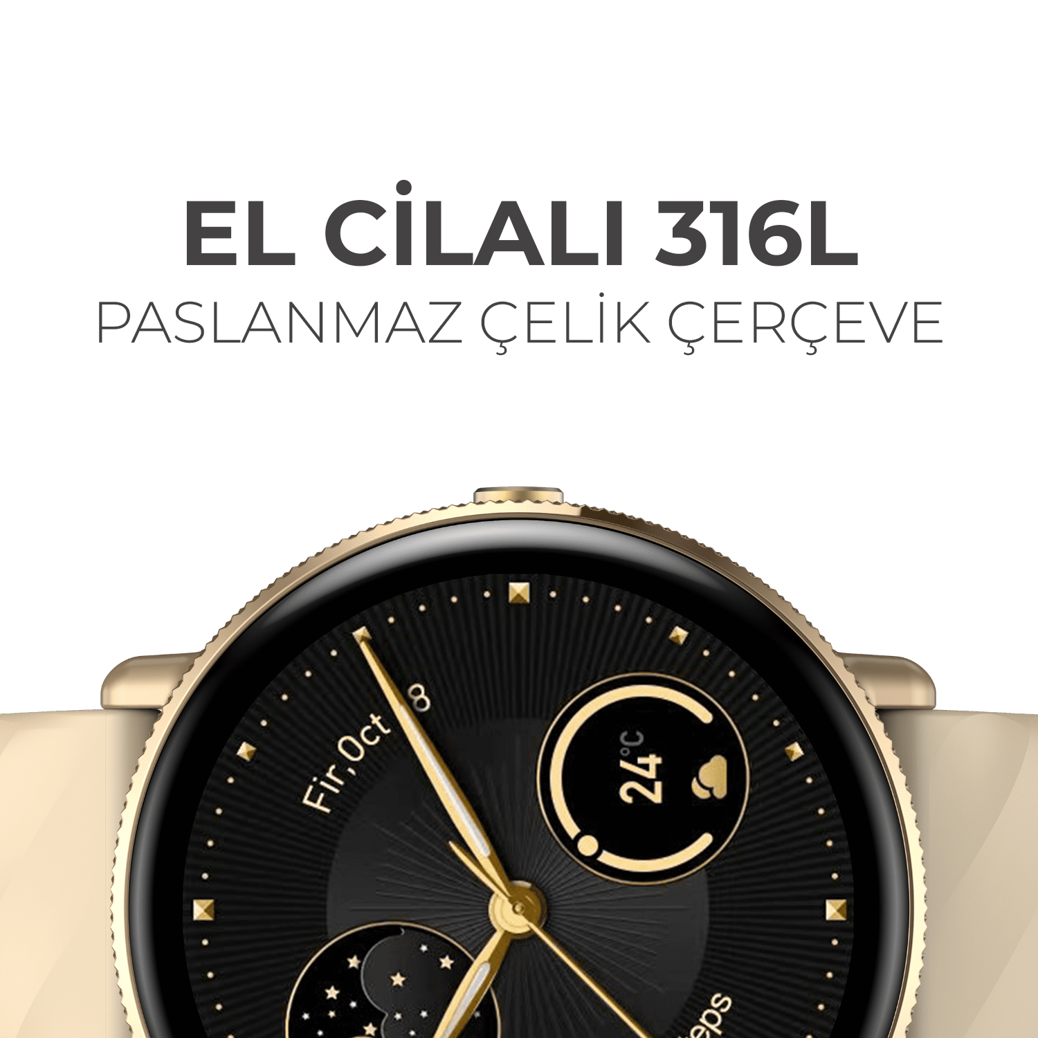 Gtr 3 Pro - Şampanya Altını Akıllı Saat, Corning® Gorilla® Glass, Uyumlu Ultra Hd Amoled Ekran