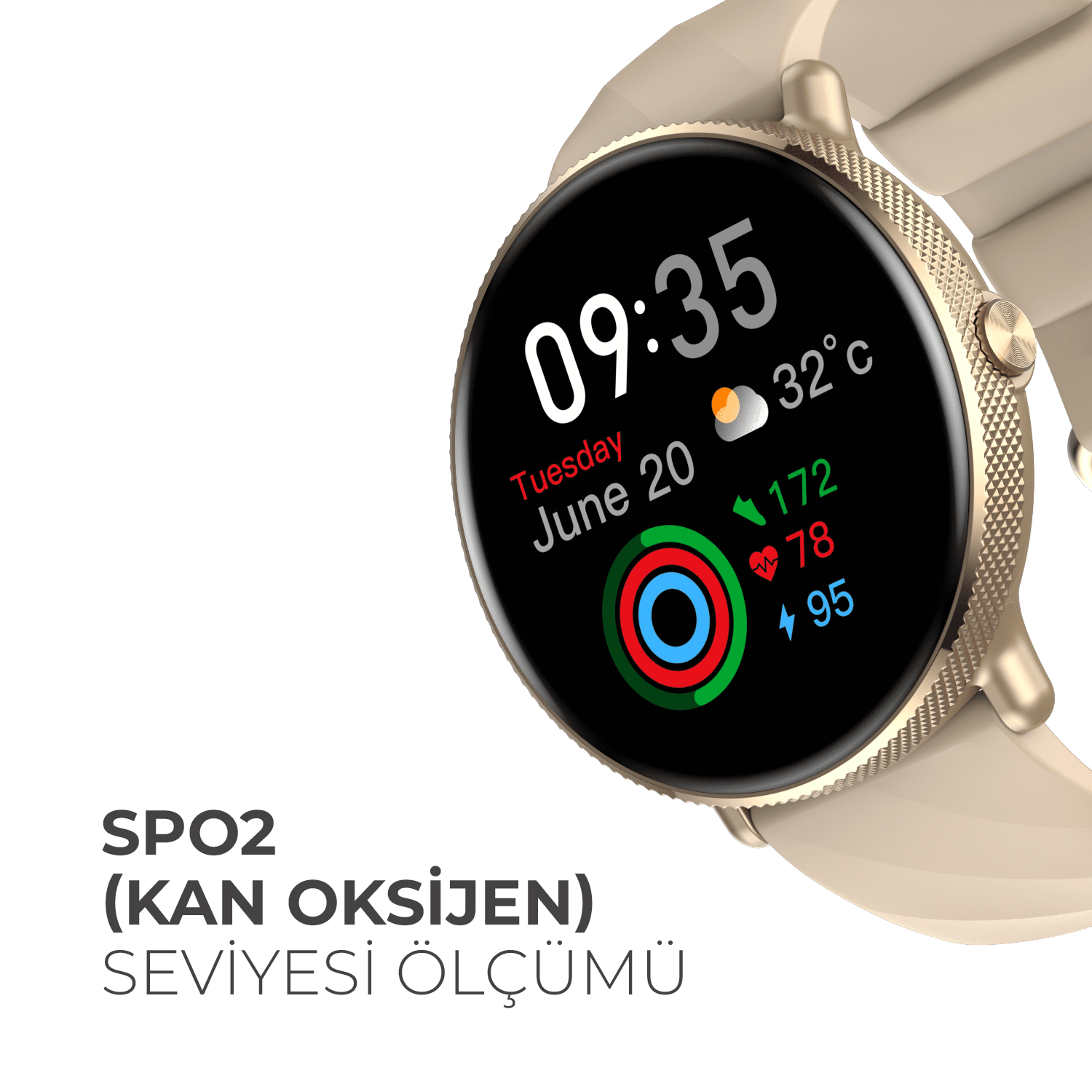 Gtr 3 Pro - Şampanya Altını Akıllı Saat, Corning® Gorilla® Glass, Uyumlu Ultra Hd Amoled Ekran